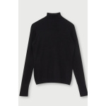 Liu-Jo-Pulover-tricotat-fin-cu-guler-inalt-Negru-Masura-M-MF002-1
